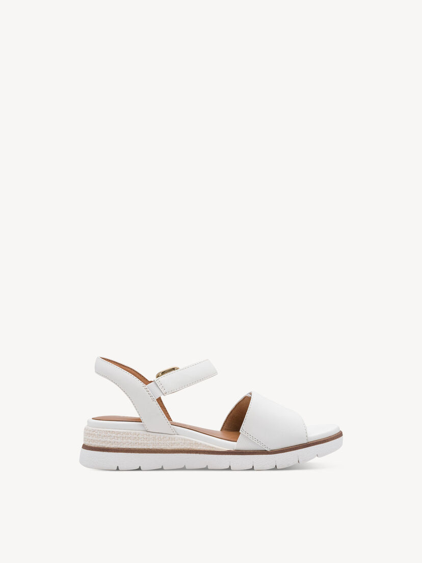 Sandaaltje - wit, WHITE/SILVER, hi-res