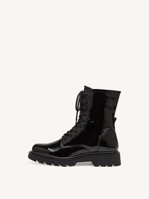 Stiefelette, BLACK struc. Patent, hi-res