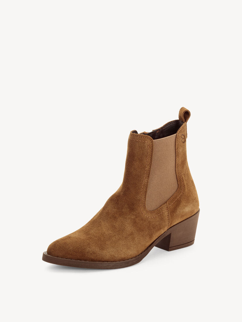 Leren Chelseaboot - bruin, TOBACCO, hi-res