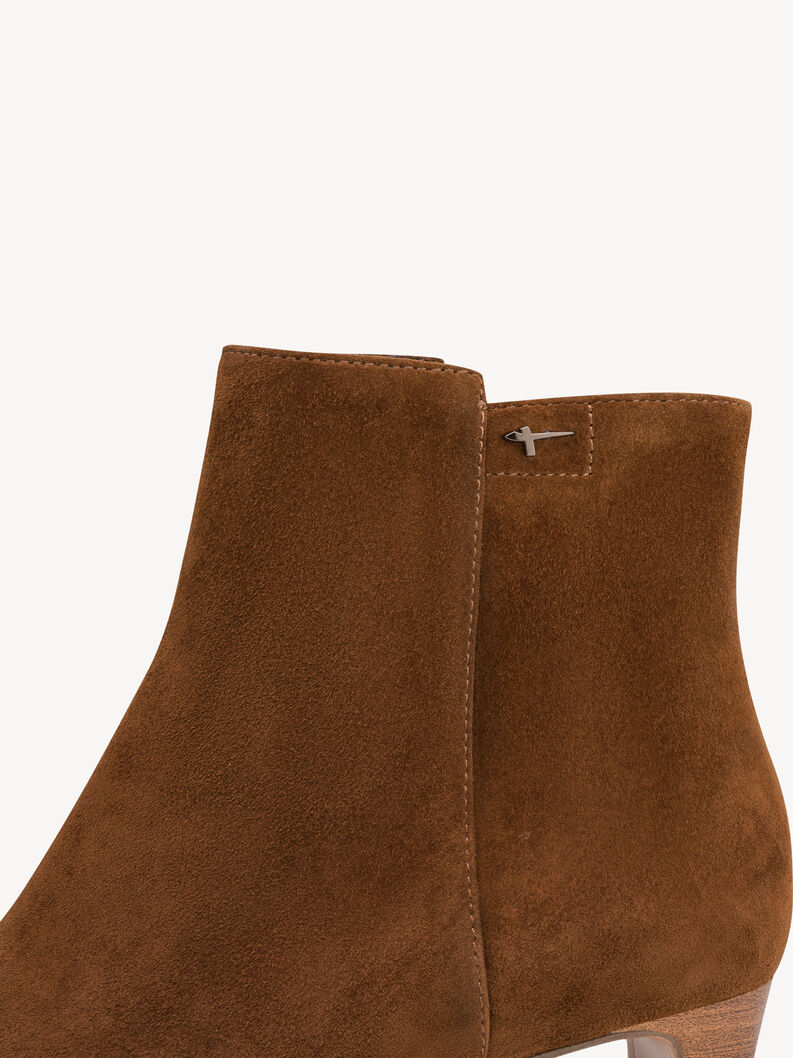 Bottine en cuir - marron, BROWN, hi-res