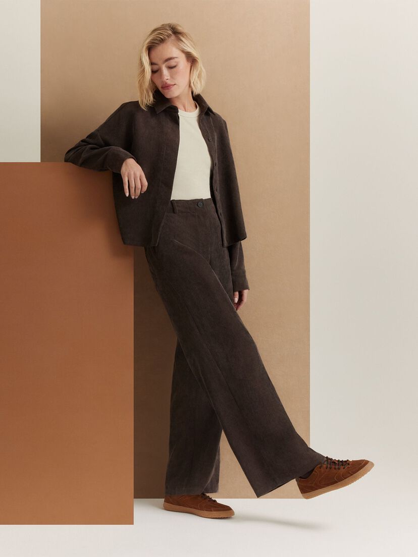 Leren Sneaker - bruin, cognac, hi-res