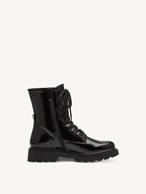 Stiefelette, BLACK struc. Patent, hi-res