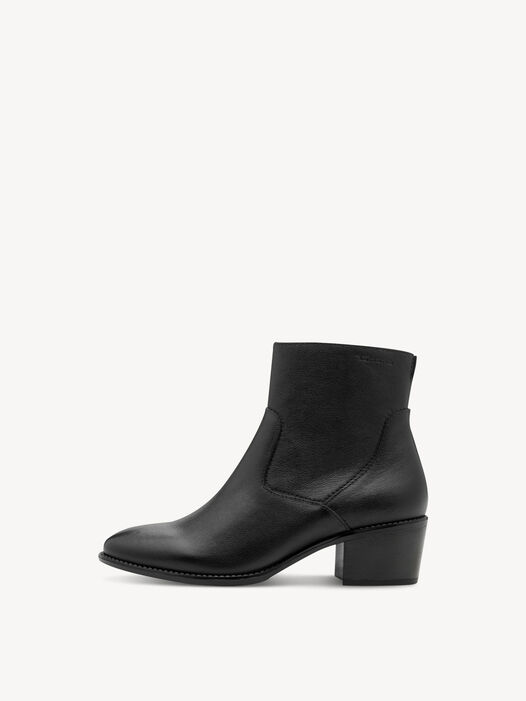 Enkellaarsje, BLACK LEATHER, hi-res