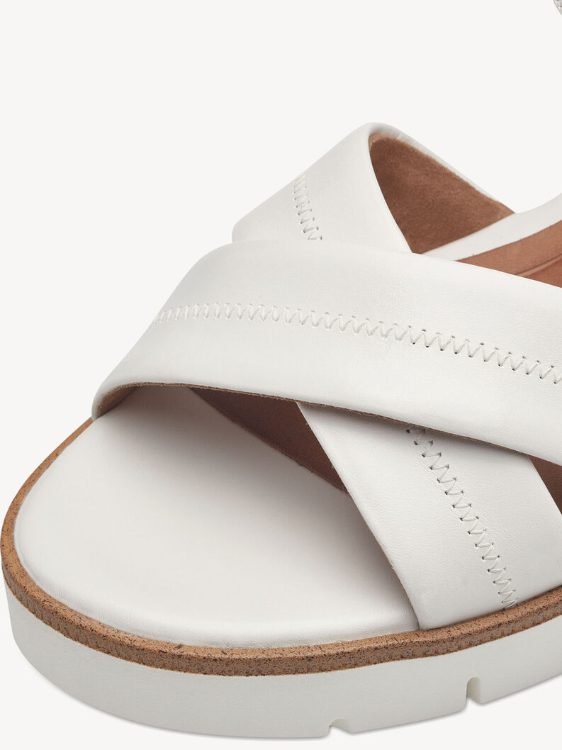 Sandalette, WHITE LEATHER, hi-res