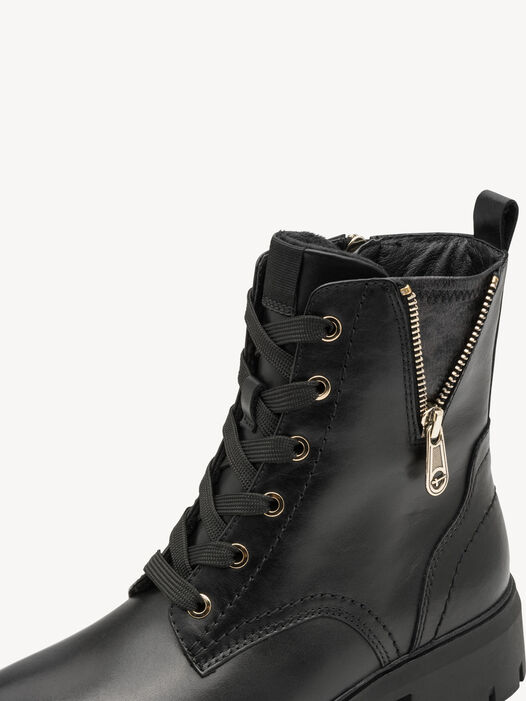 Enkellaarsje, BLACK/GOLD, hi-res