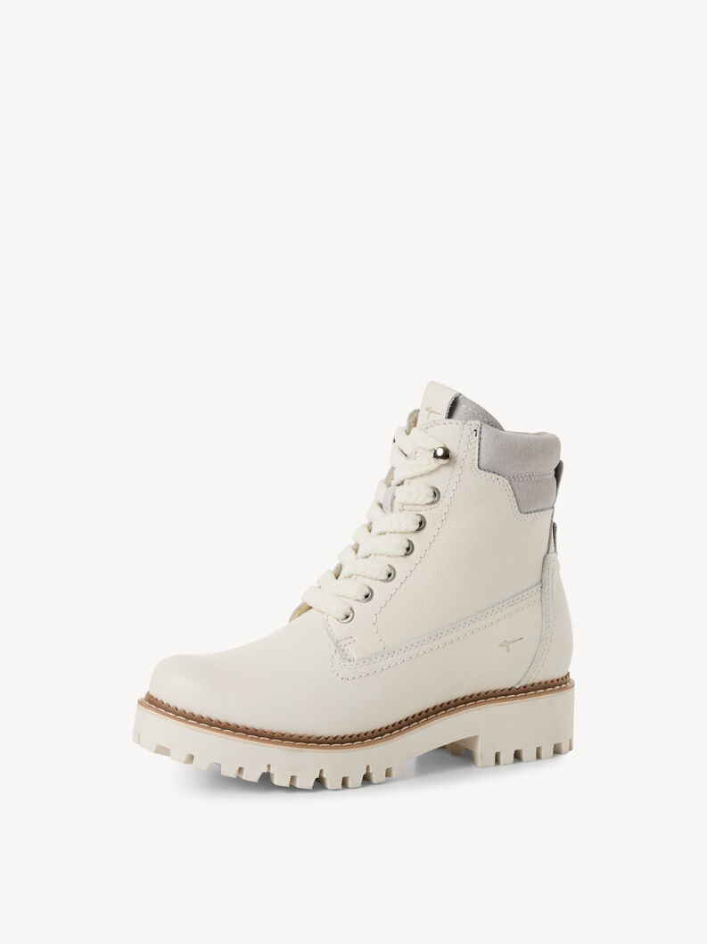 Lederstiefelette - wei&szlig; Warmfutter, OFFWHITE, hi-res