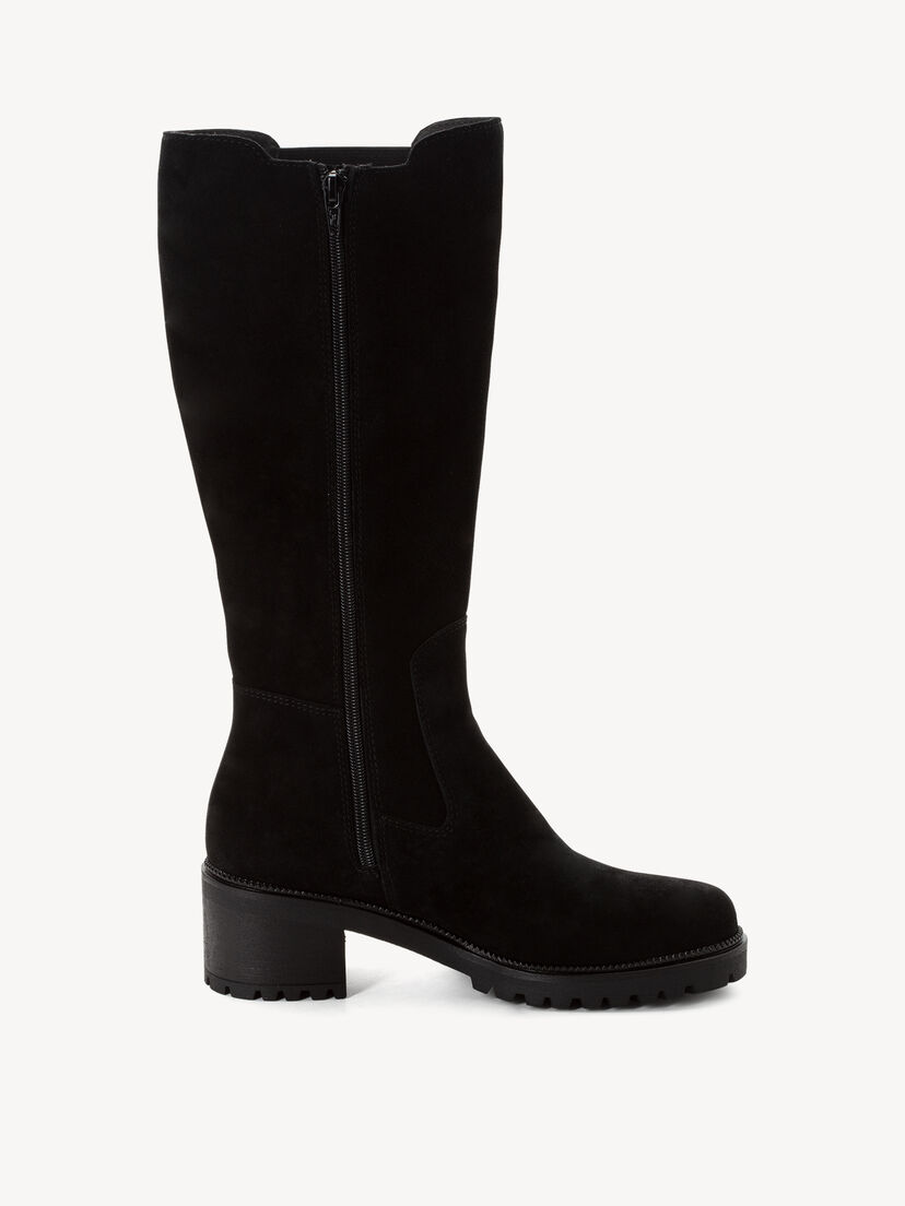 Leren Laarzen - zwart, BLACK, hi-res