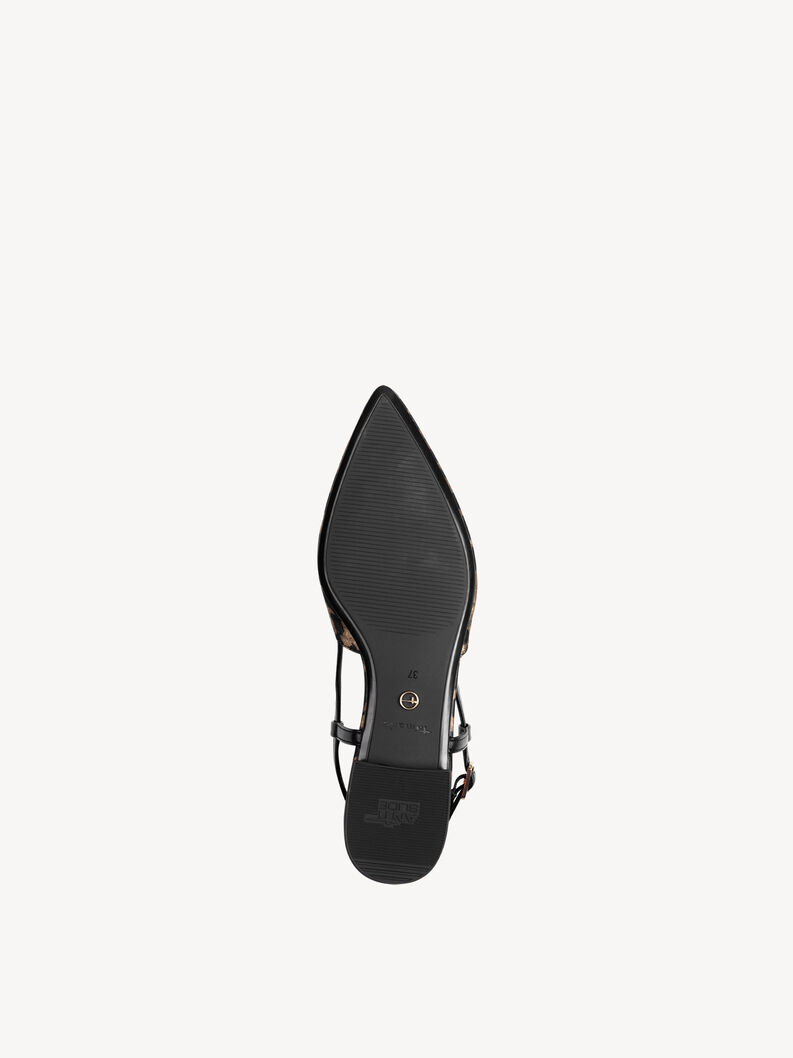 Sling pumps - brown, LEOPARD, hi-res