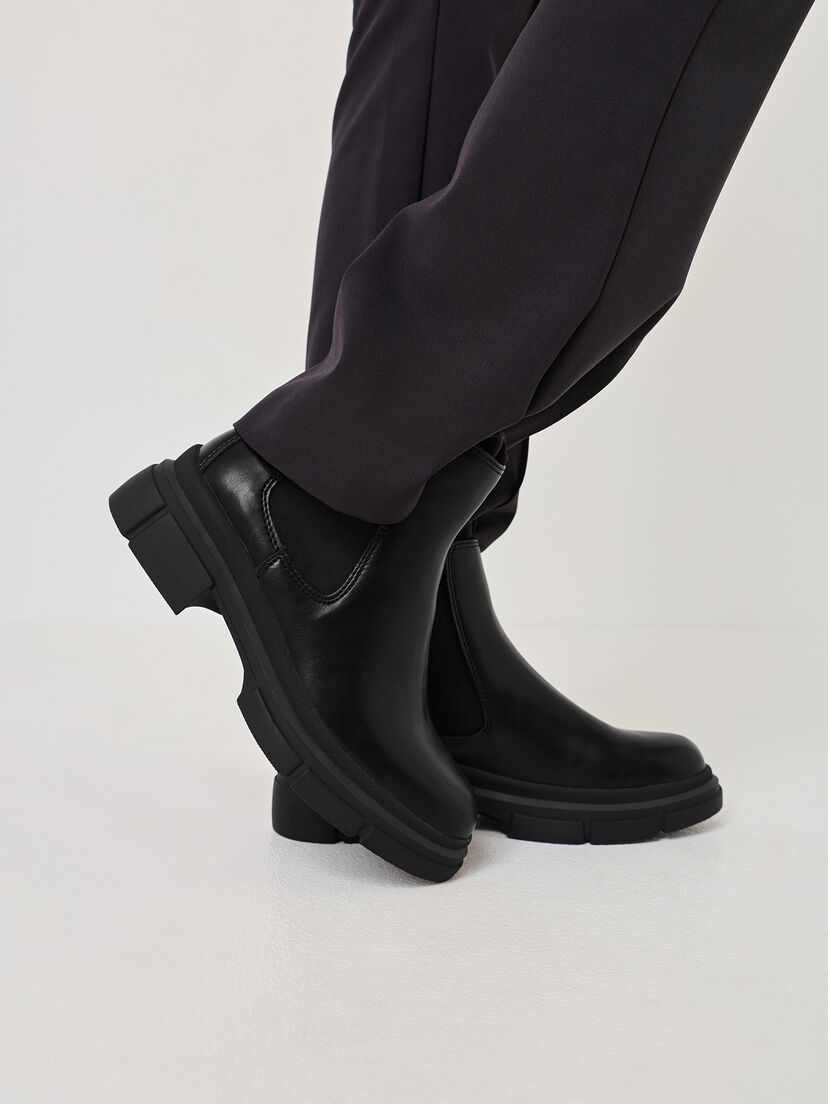 Chelseaboot - zwart, BLACK, hi-res