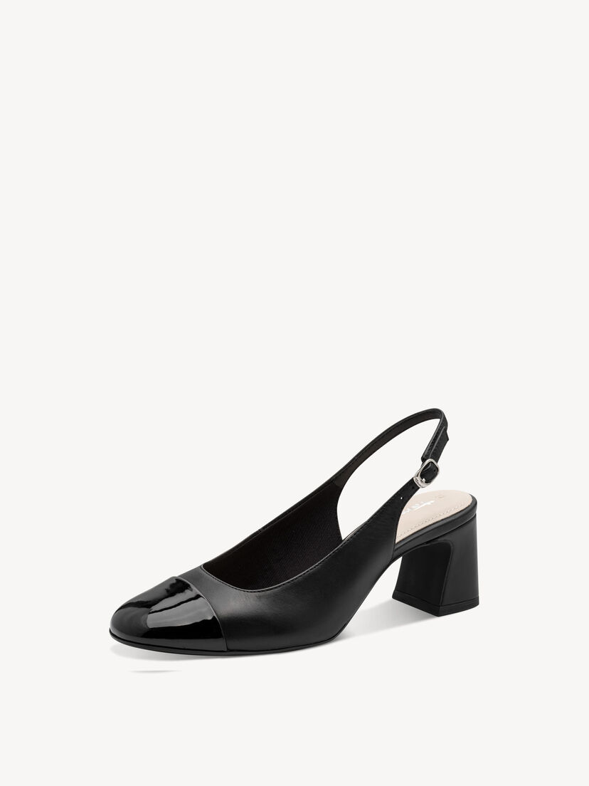 Slingpumps - zwart, BLACK, hi-res