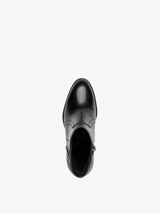 Enkellaarsje, BLACK LEATHER, hi-res