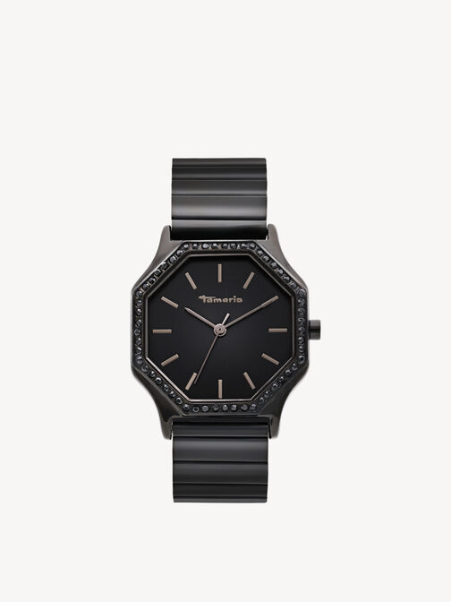 Orologio, schwarz-schwarz sunray, hi-res