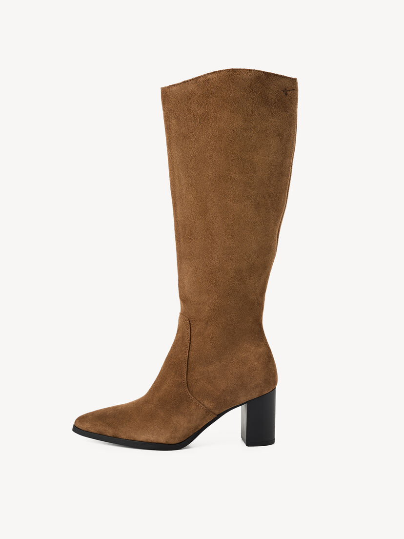 Leren Laarzen - bruin, BROWN, hi-res