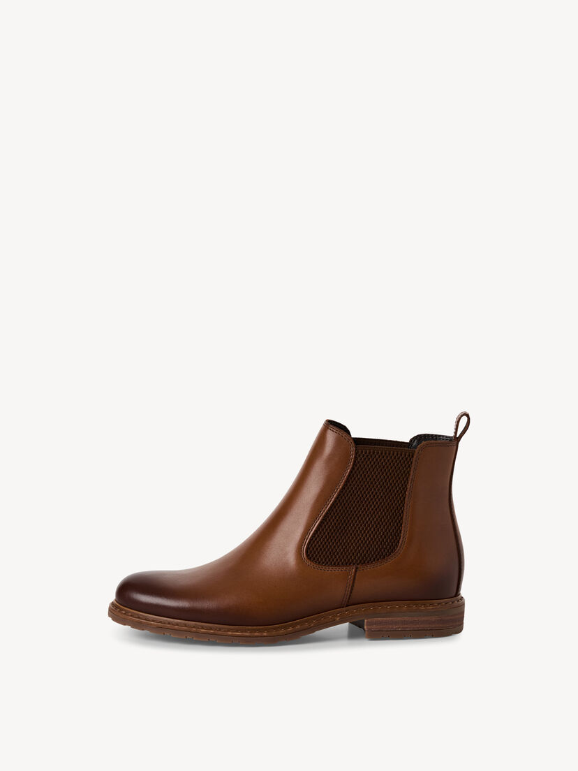 Leren Chelseaboot - bruin, NUT LEATHER, hi-res
