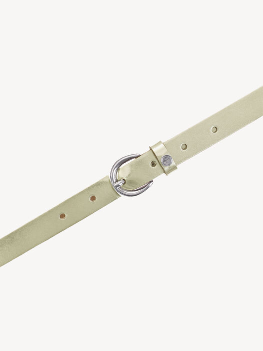 Leren riem, Platingold, hi-res