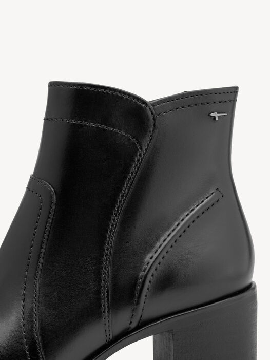 Enkellaarsje, BLACK LEATHER, hi-res