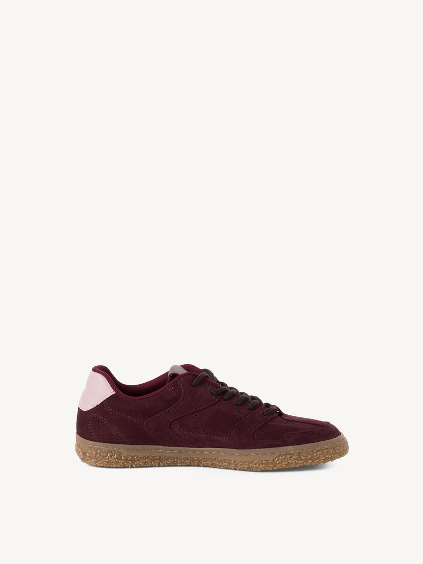 Leren Sneaker - rood, BORDEAUX COMB, hi-res