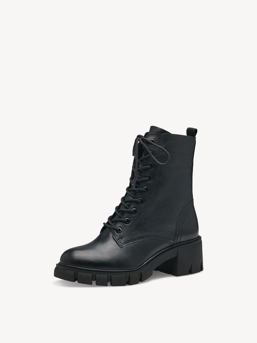 Bottine, BLACK LEATHER, hi-res