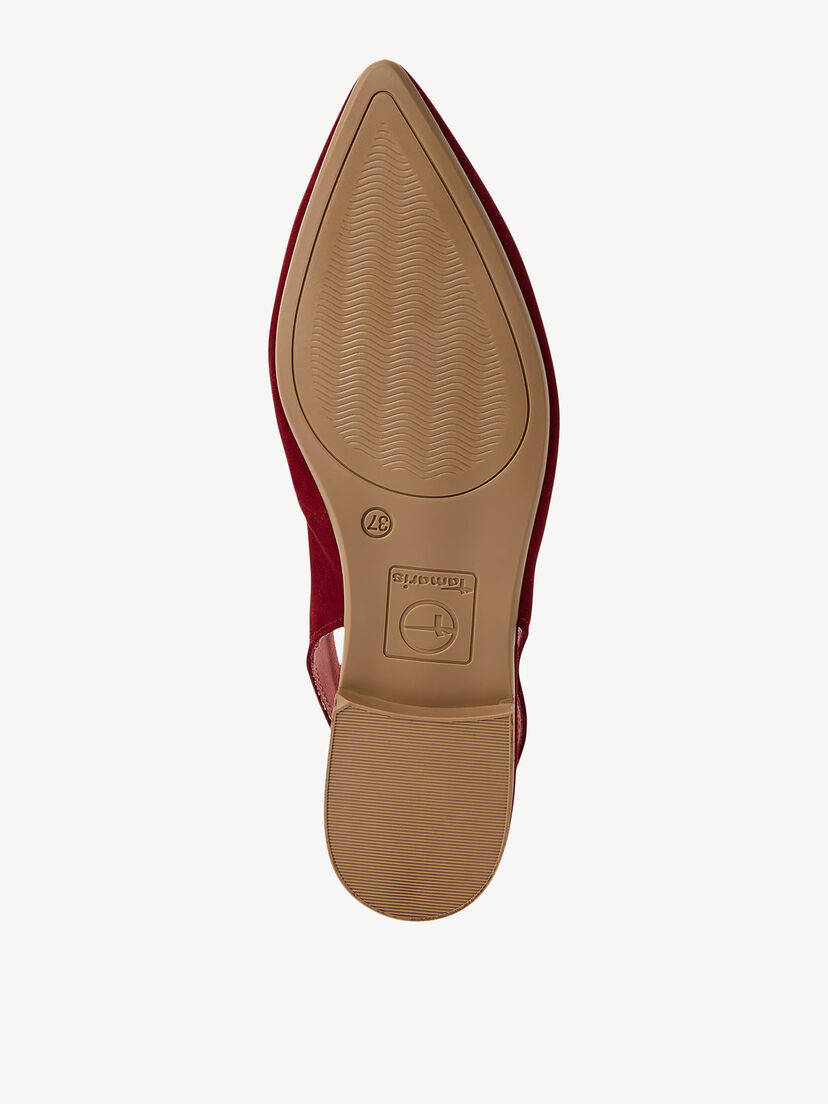 Leren Slingpumps - rood, CHERRY, hi-res