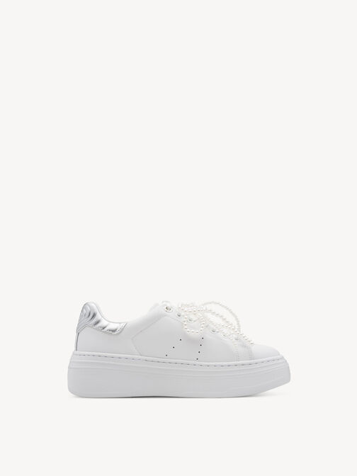 Sneaker, WHITE/SILVER, hi-res