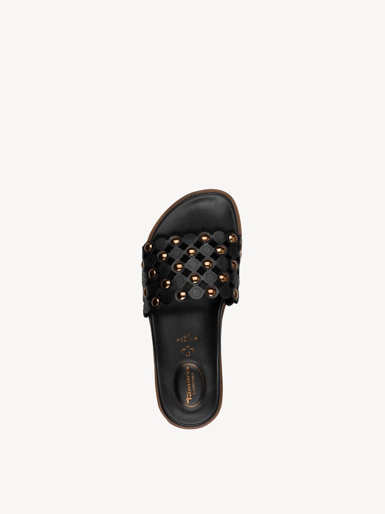Pantolette - sort, BLACK, hi-res