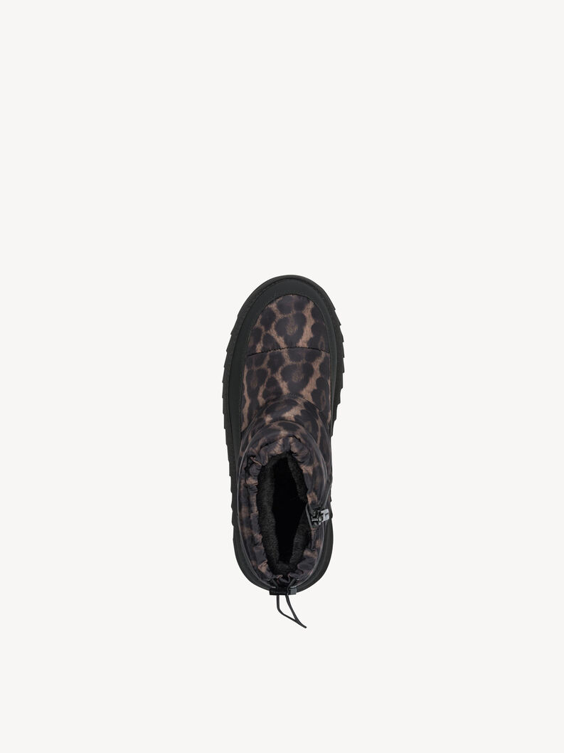Ankelboots - svart warm lining, BLACK/LEOPARD, hi-res