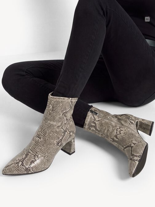 Stiefelette, BEIGE SNAKE, hi-res
