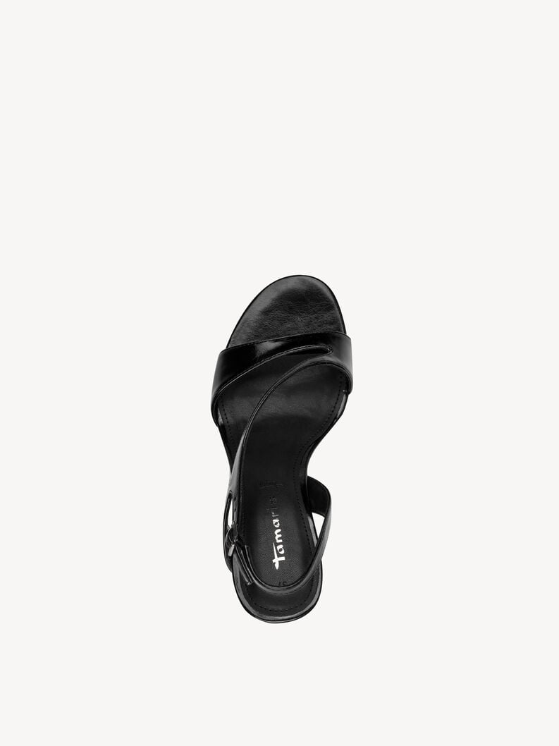 Heeled sandal - black, BLACK, hi-res