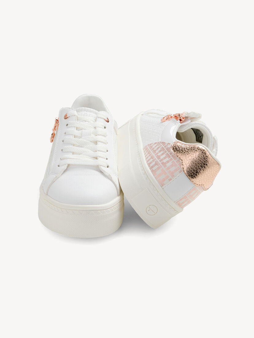 Sneaker - wit, WHT/ROSE GOLD, hi-res
