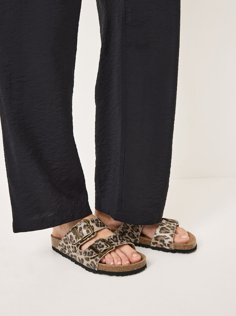 Pantolette - braun, LEOPARD, hi-res