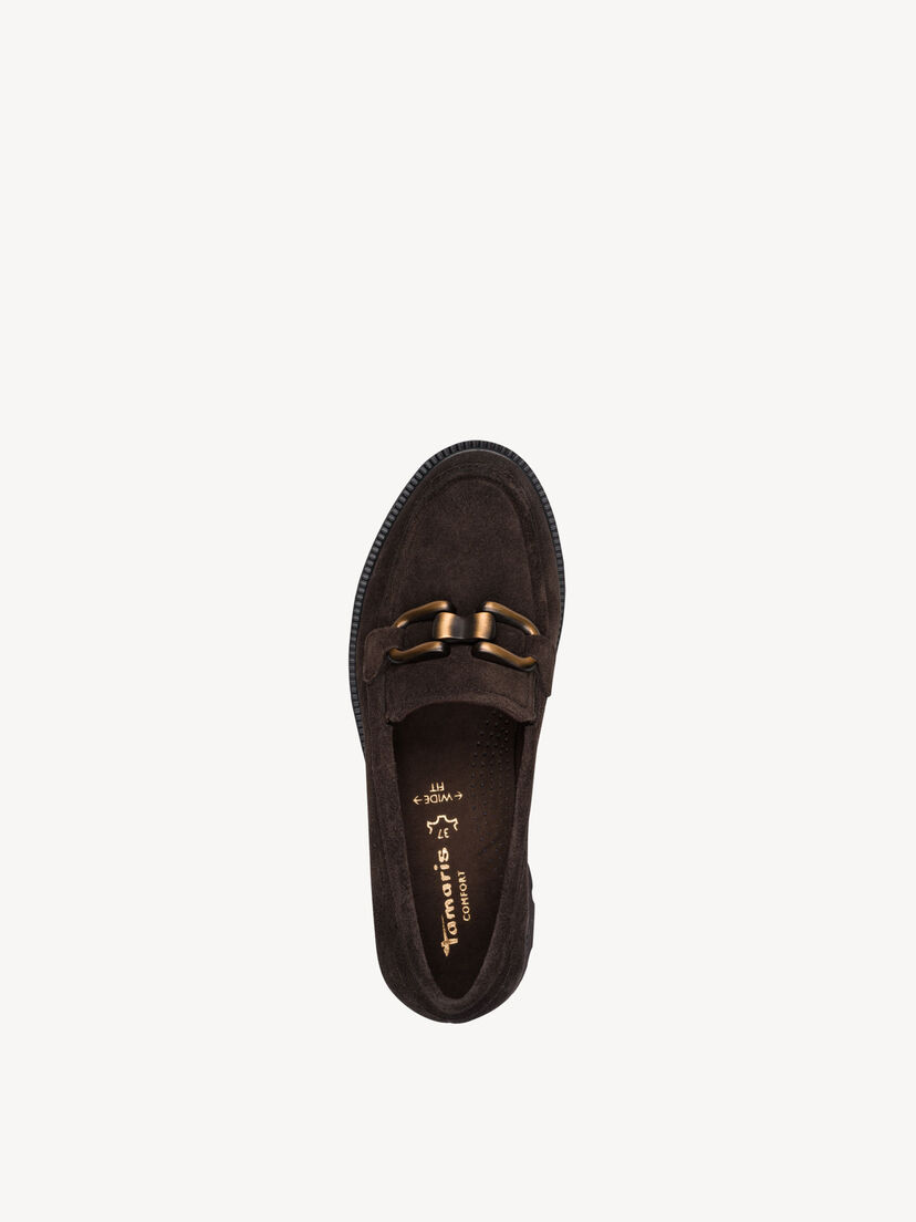 Leren Instappers - bruin, MOCCA SUEDE, hi-res