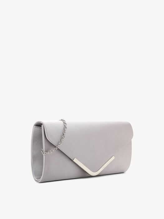 Clutch, silver, hi-res