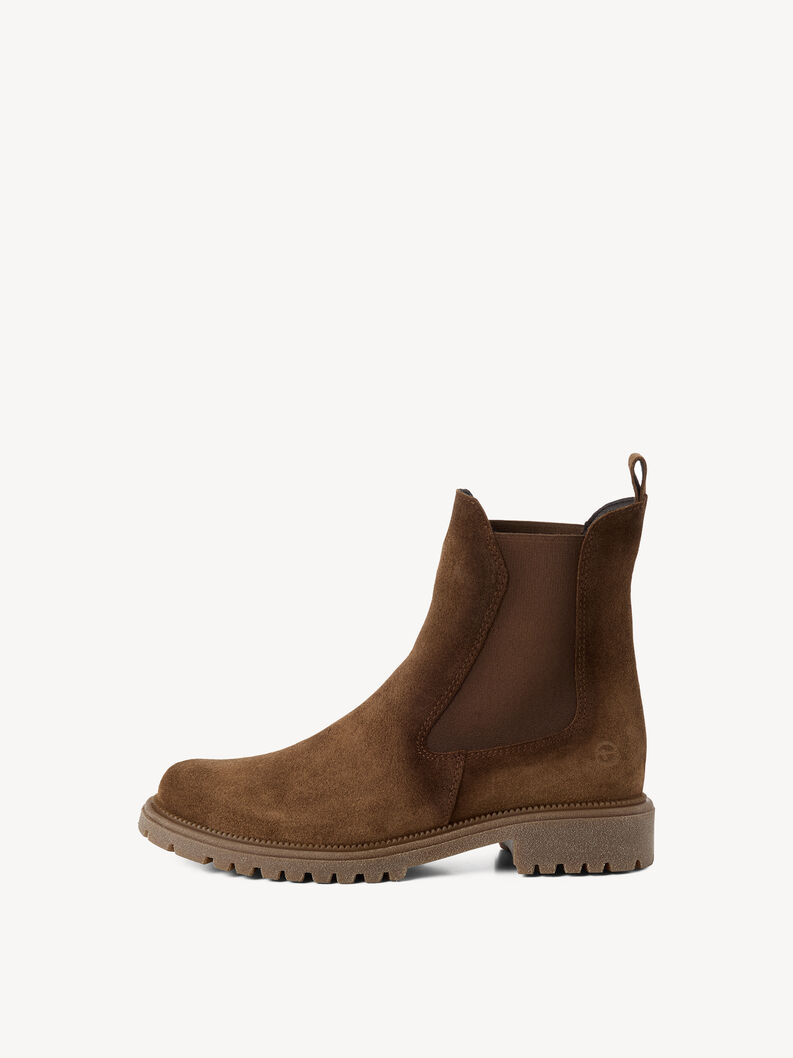 Bottine Chelsea en cuir - marron, BROWN, hi-res