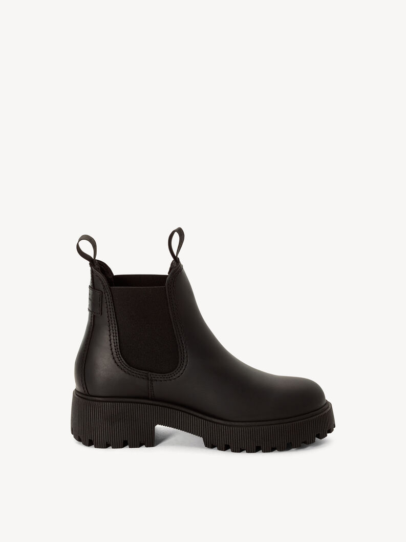 Leder Chelsea Boot - schwarz, BLACK, hi-res
