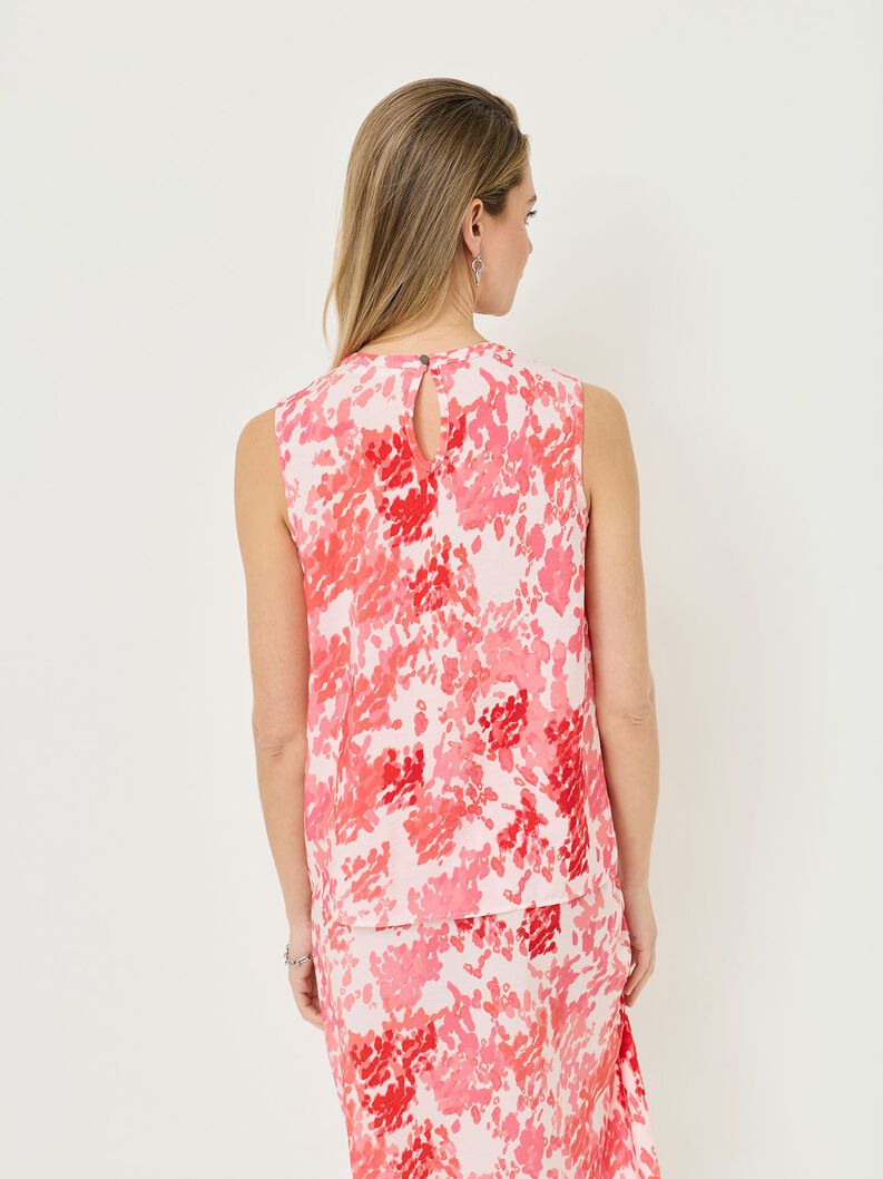 Blouse, Pink Lemonade Animal AOP, hi-res