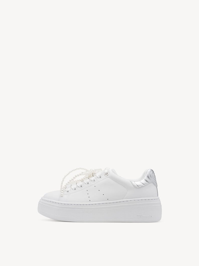 Sneaker, WHITE/SILVER, hi-res