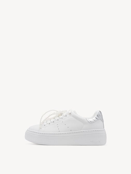 Sneaker, WHITE/SILVER, hi-res