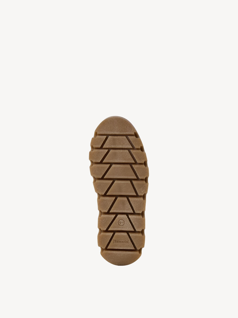 Leren Enkellaarsje - beige warme voering, beige, hi-res
