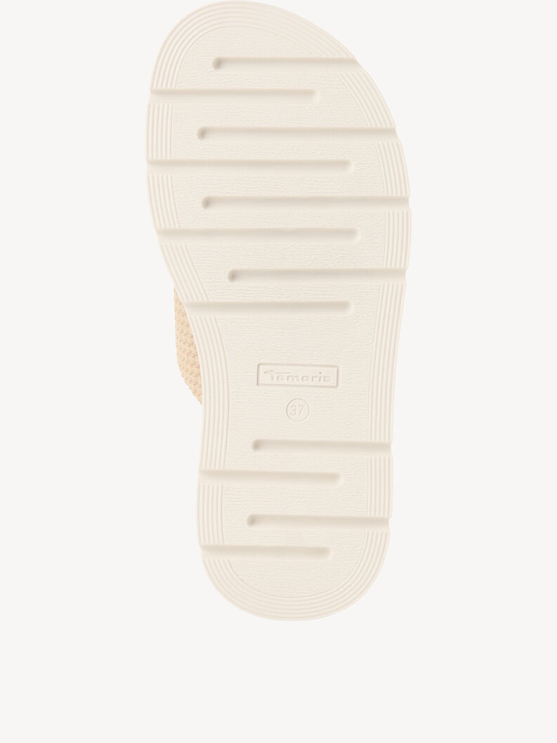Leren Slipper - bruin, BROWN STRUCT., hi-res