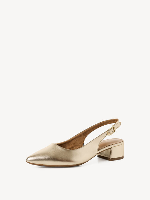escarpin, LIGHT GOLD MET, hi-res