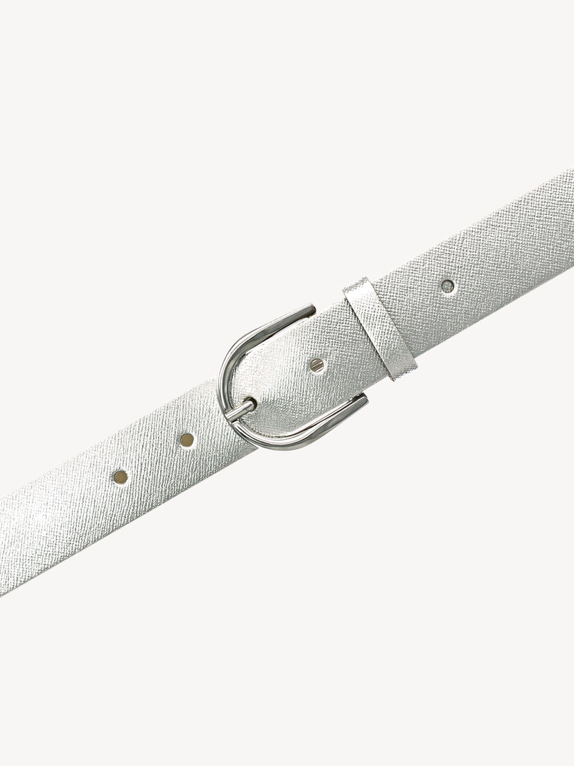 Leren Riem - zilver, zilver, hi-res