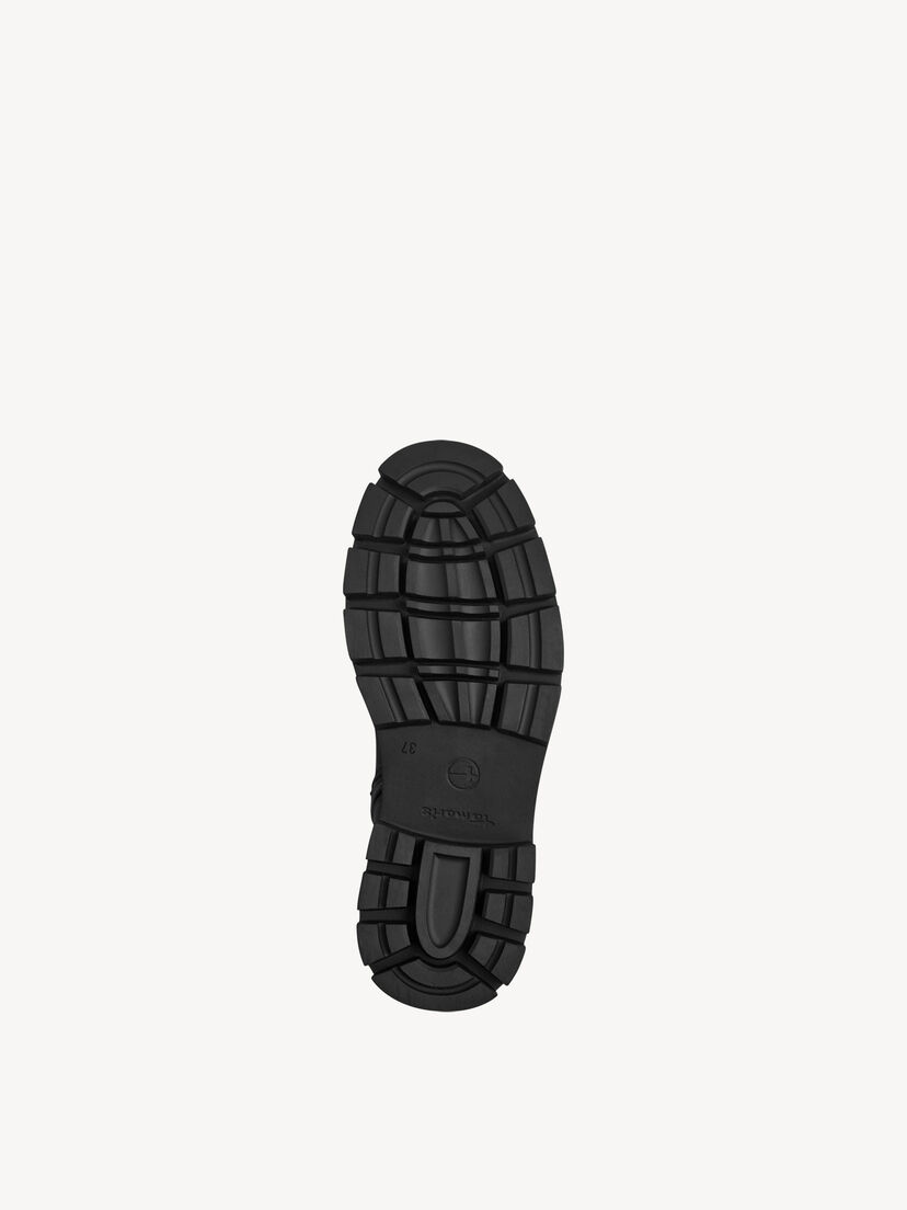 Enkellaarsje - zwart warme voering, BLACK, hi-res