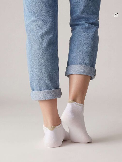 Chaussettes, lot de 2, gold/silver, hi-res