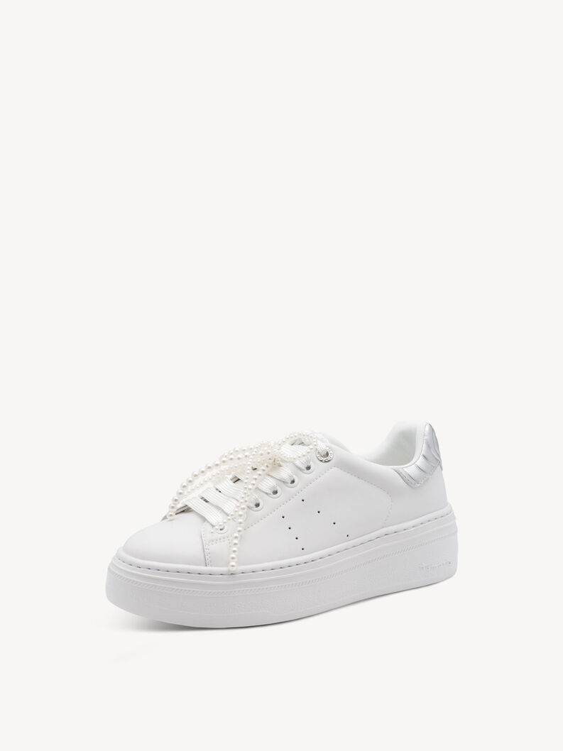 Sneaker - wei&szlig;, WHITE/SILVER, hi-res