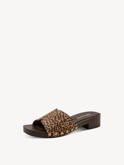 Mule, COGNAC LEOPARD, hi-res