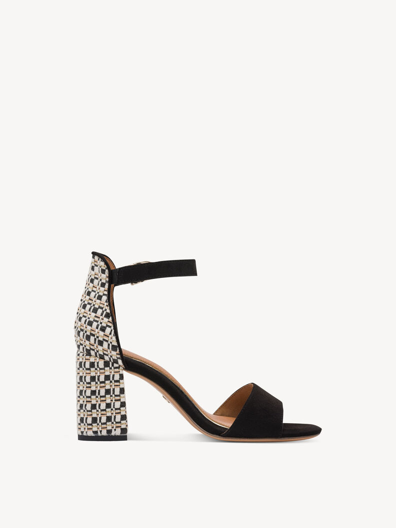 Heeled sandal, BLACK COMB, hi-res