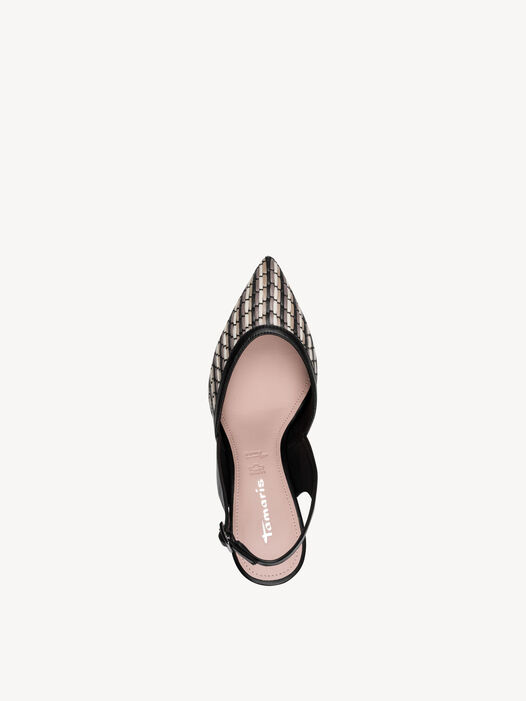 Slingpumps, BLACK COMB, hi-res