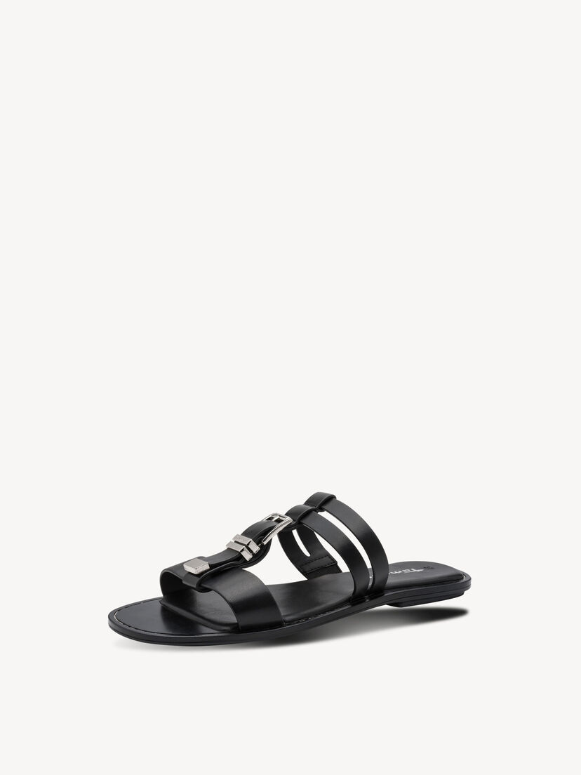 Slipper - zwart, BLACK, hi-res