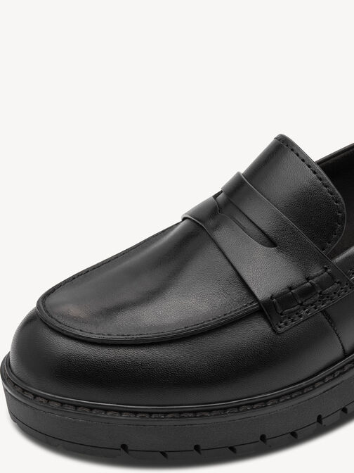 Slipper, BLACK LEATHER, hi-res