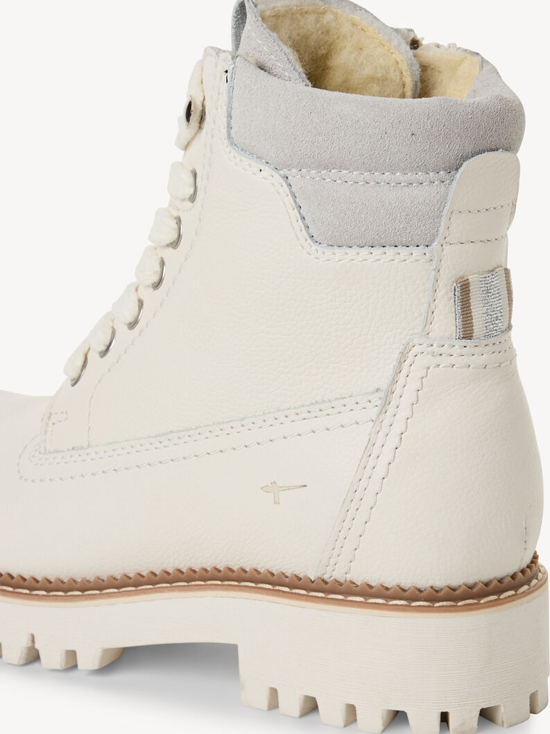 Lederstiefelette - wei&szlig; Warmfutter, OFFWHITE, hi-res